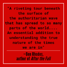 Blurb from Ben Rhodes for The Reactionary Spirit