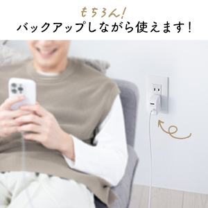 Qubii Power USB-C バックアップ スマホが使える