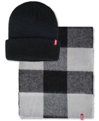 Men's Beanie and Scarf Set