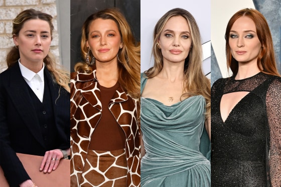 Amber Heard, Blake Lively, Angelina Jolie and Sophie Turner.