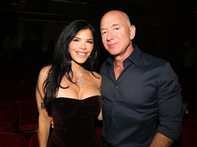 Lauren Sanchez and Jeff Bezos 