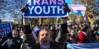 Image: transgender rights rally supreme court