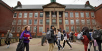 Students at Boston Latin Academy in Boston in 2020. 