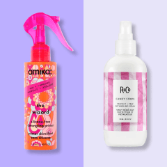 Besides removing tangles, detangling sprays can often also condition and soften the hair and provide heat protection up to 450 degrees Fahrenheit. 