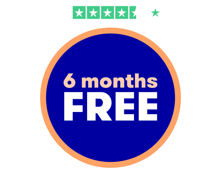 6 months free - Trustpilot