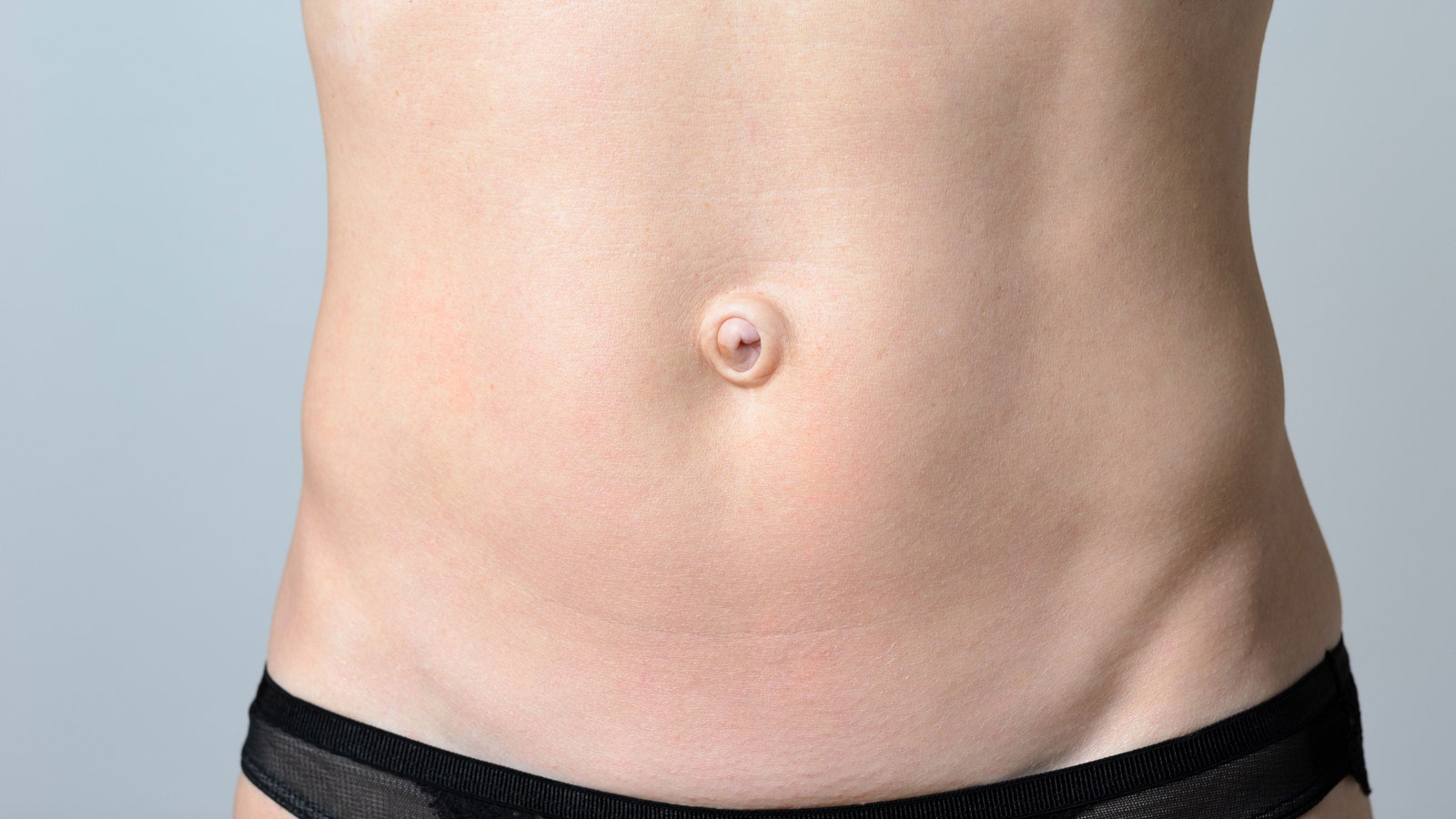 Closeup shot of belly button