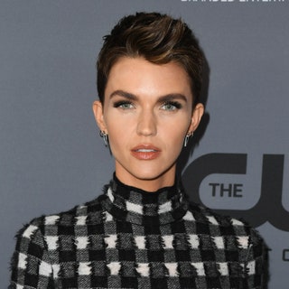 Ruby Rose on the red carpet with short hair and waves in the front