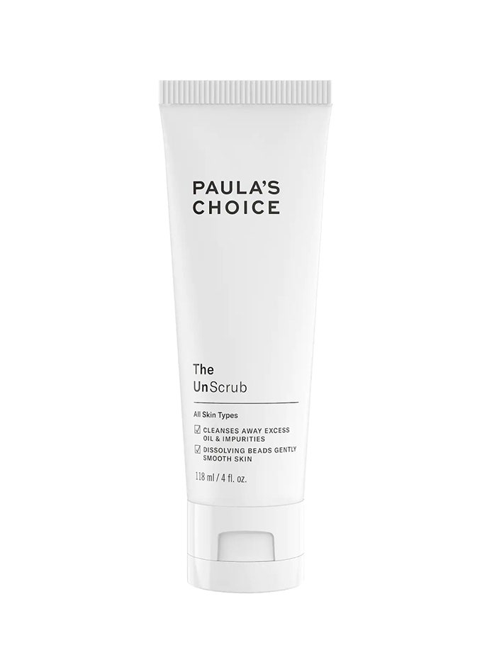 Paula's Choice The UnScrub Gentle Cleansing Scrub white tube on white background