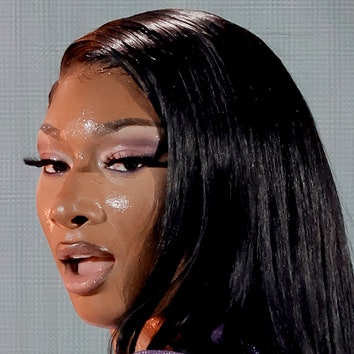 Megan Thee Stallion's Nails Have Snake-Print Fabric Inside of Them