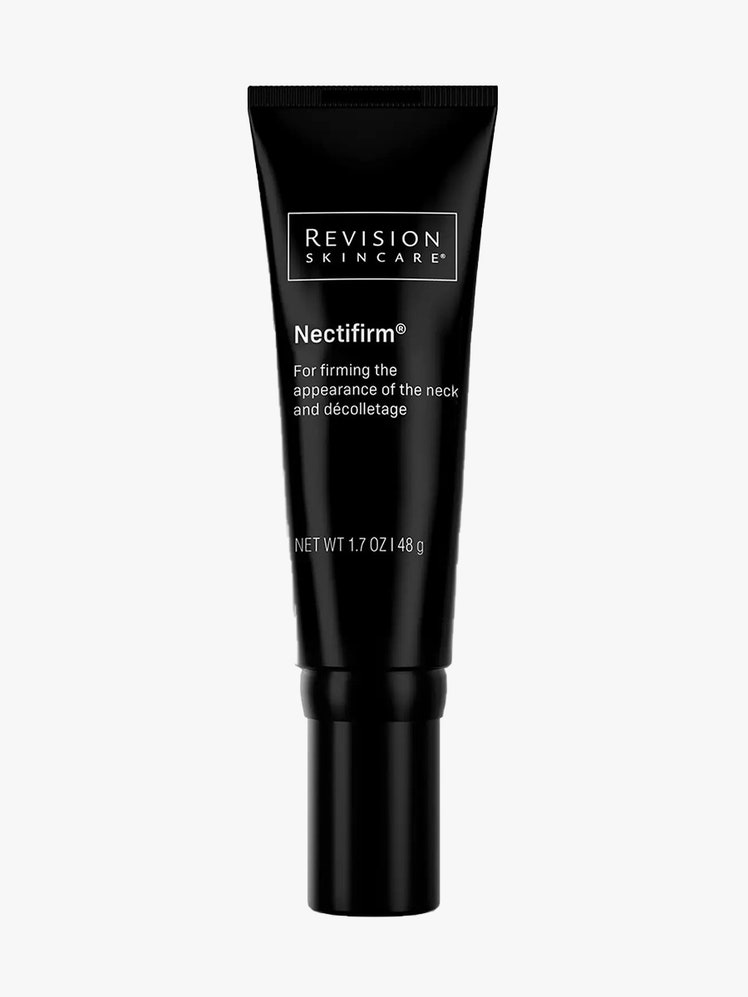 Revision Skincare Nectifirm black tube on light gray background