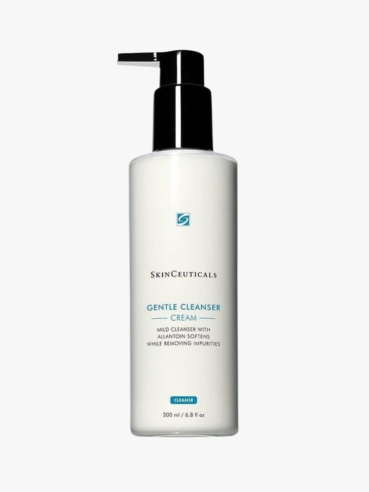 SkinCeuticals Gentle Cleanser white bottle with black top on light grey background