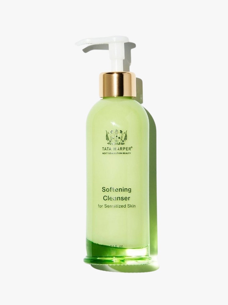 Tata Harper Superkind Fragrance-Free Softening Cleanser green bottle with white top