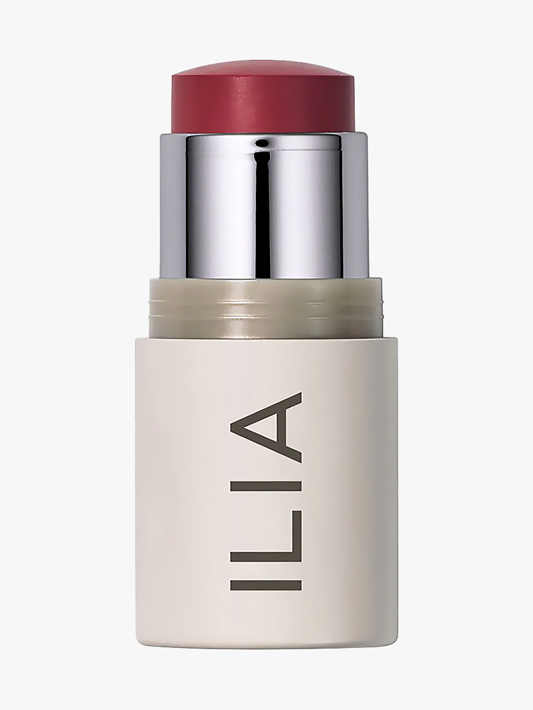 Ilia Multi-Stick in beige and silver twist up component on light gray background