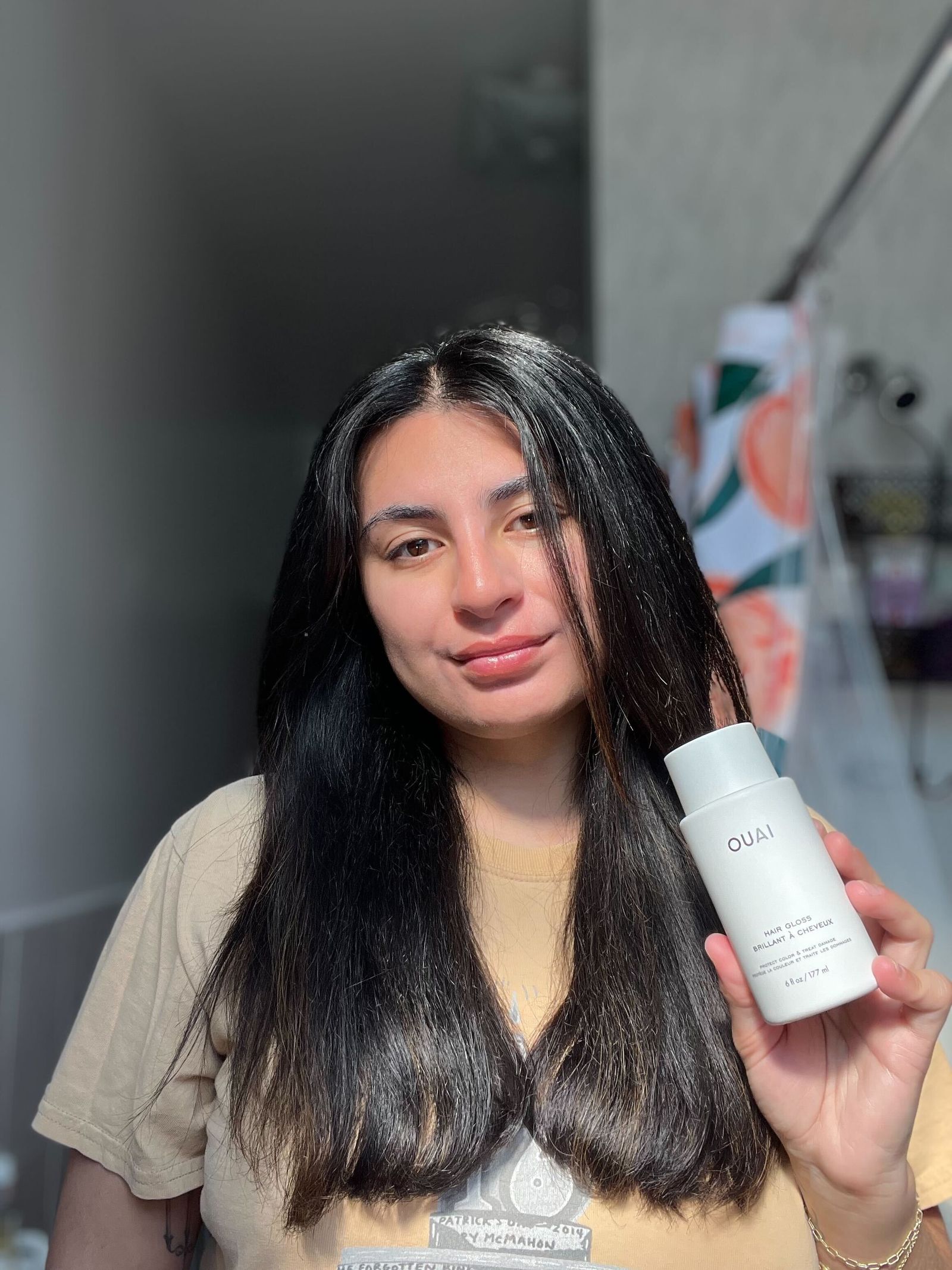 Allure commerce writer Jennifer Hussein after using the Ouai Hair Gloss