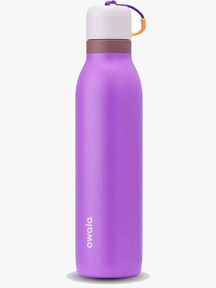 The Owala FreeSip Twist Insulated Stainless Steel Water Bottle on a light gray background