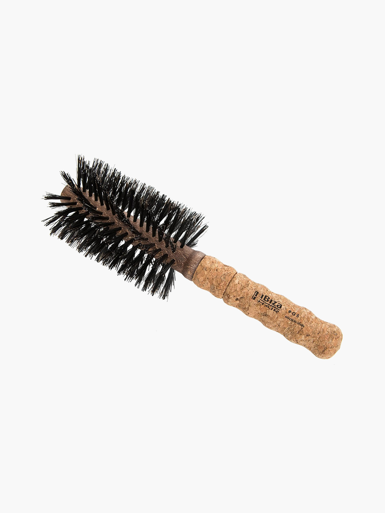 G Series Round Brush in brown and black color way on light gray background