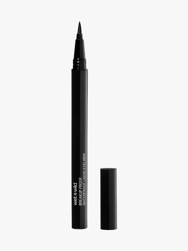 Wet n Wild Breakup-Proof Liquid Eyeliner in branded pen component on a light gray background