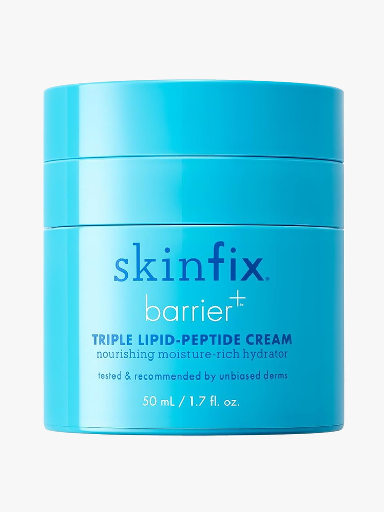 SkinFix Barrier+ Triple Lipid-Peptide Cream in branded tub component on a light gray background