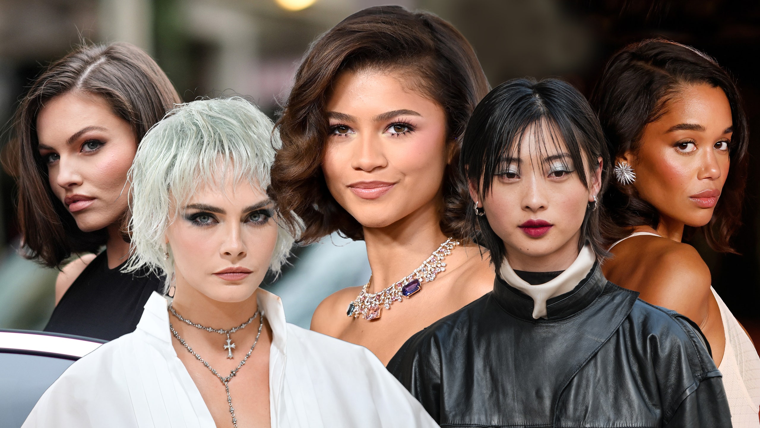 2025 haircut trends on celebrities including Cara Delevigne and Zendaya