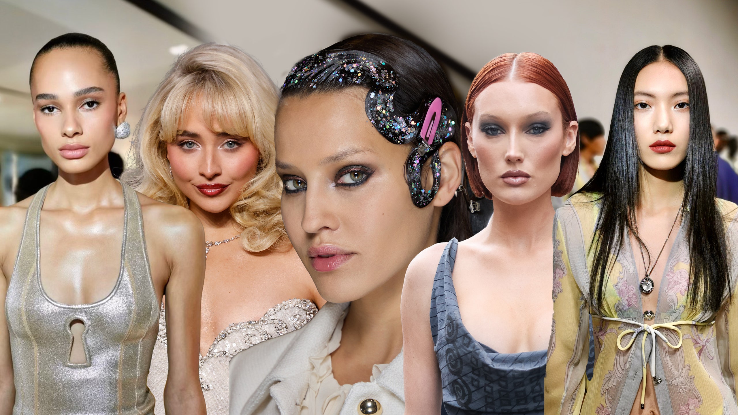 2025 makeup trends on models and celebrities