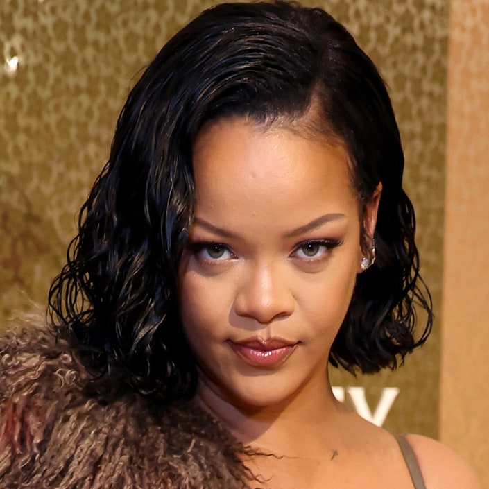 Rihanna's Messy Beehive Almost Upstages Her Red Lip