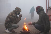 | Photo: PTI : Weather: Winter morning in J-K