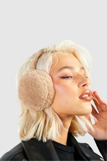 Faux Fur Earmuffs brown