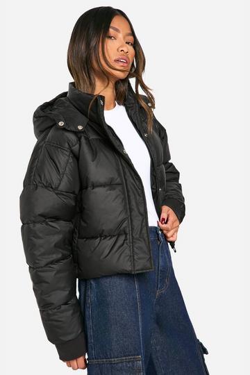 Quilted Puffer Jacket black