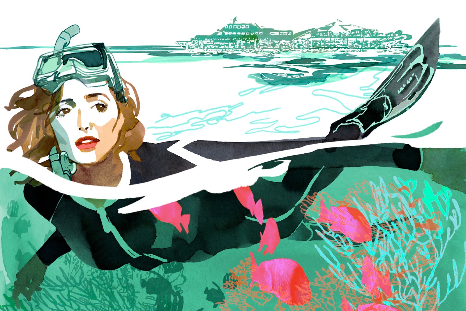 Rose Byrne on the Euphoria of Snorkeling the Great Barrier Reef