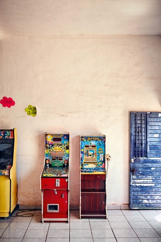 Video games in a village shop Sayulita Mexico