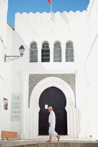 Outside the Kasbah Museum in Tangier.