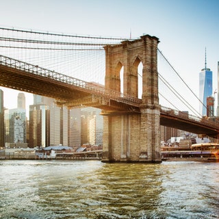 When the Brooklyn Bridge was constructed in 1883  extending 1595 feet across the East River connecting lower Manhattan...