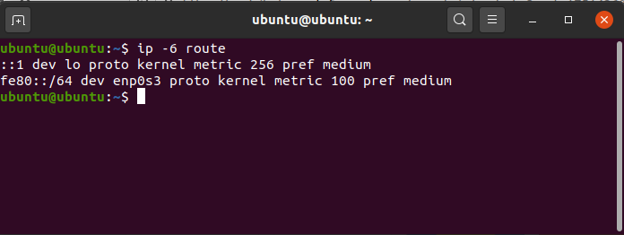 output related to IPv6