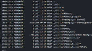 viewing the content of paticular package