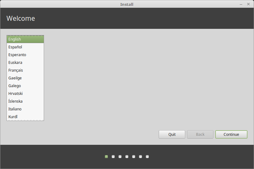 Linux Mint installation