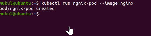 creating nginx pod