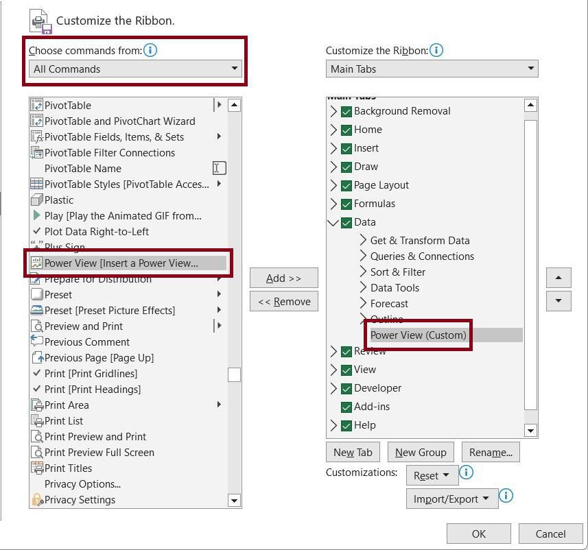 Customizing-ribbon