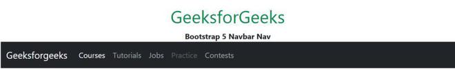 Bootstrap 5 Navbar Nav