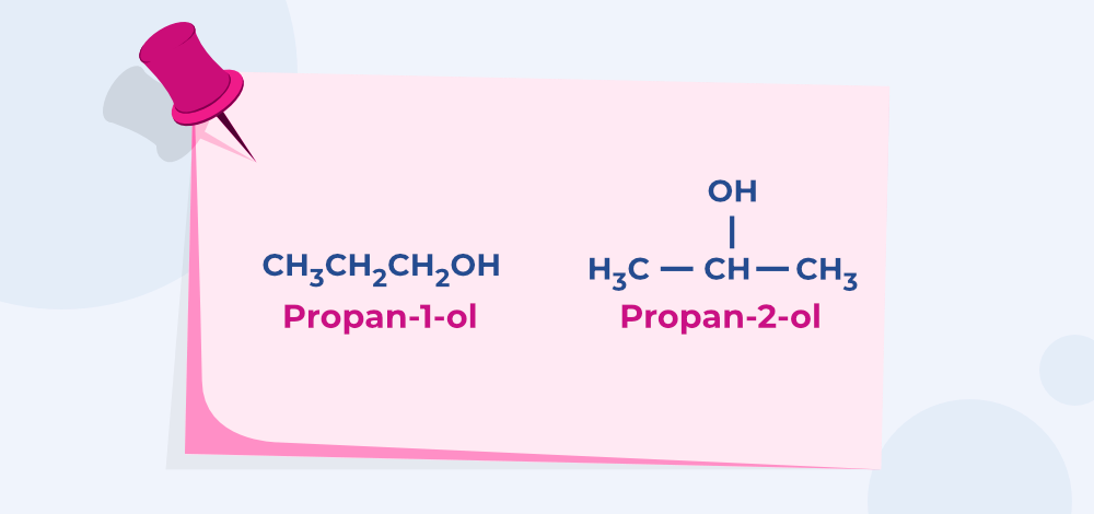 Position Isomerism of C3H8O