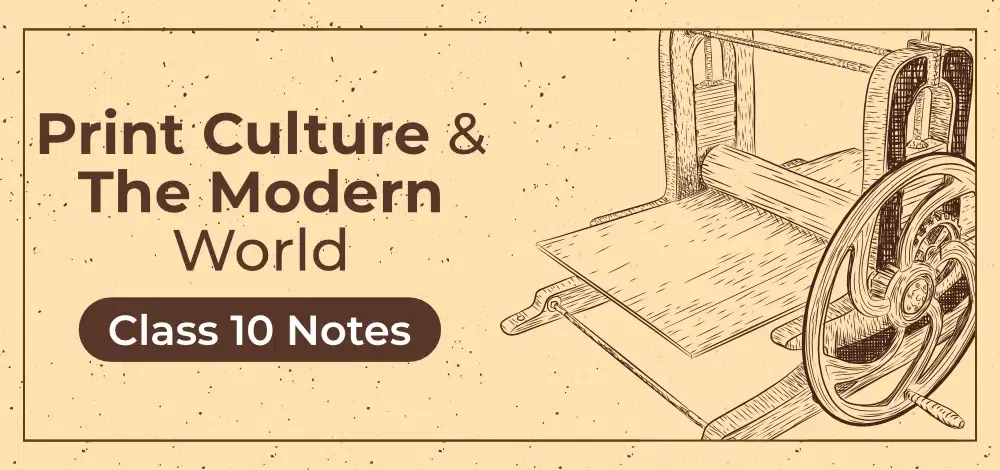 print culture and the modern world class 10 notes