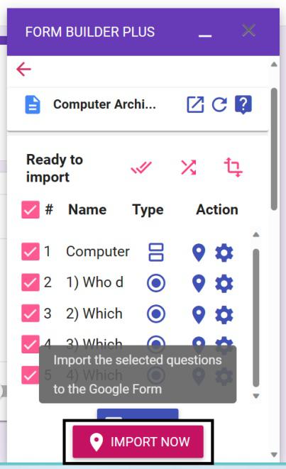 Import a Quiz from Google Doc into Google Form