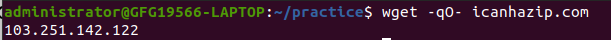  Using `wget` with `icanhazip.com` to Find Your IP Address in Linux