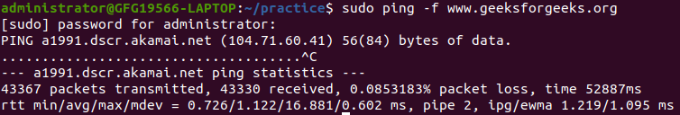 folding with ping