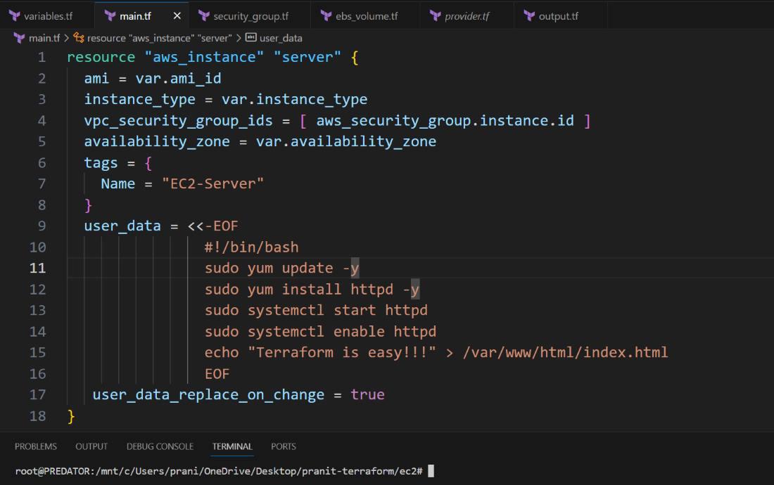 Define how to create An EC2 Instance