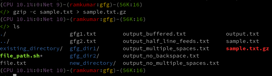 Method 2: Using the -c option