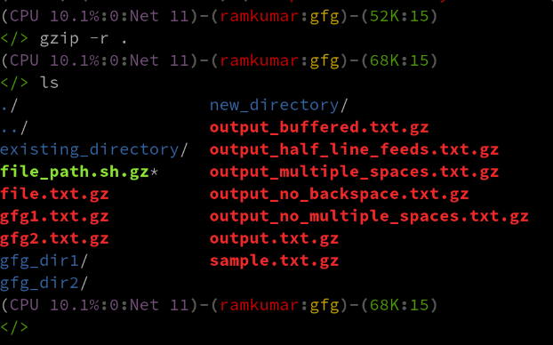 Compressing Multiple Files