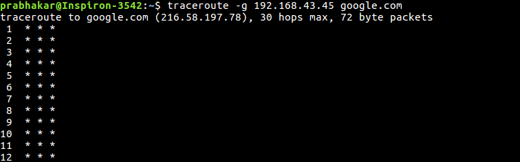 Routing the Packet Through a Gate