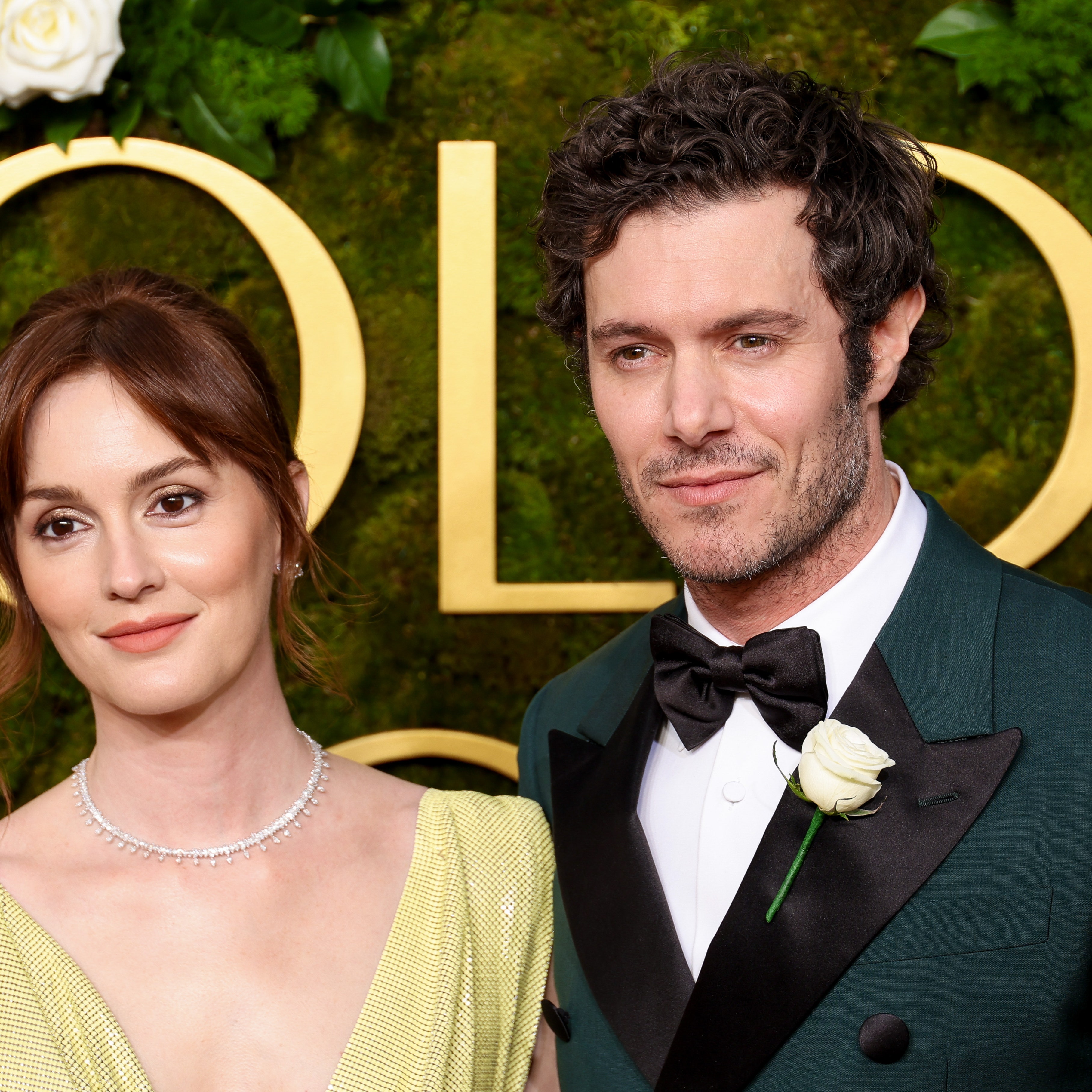 Adam Brody Swooped In With the Perfect Save When Leighton Meester Got an Awkward Red-Carpet Question