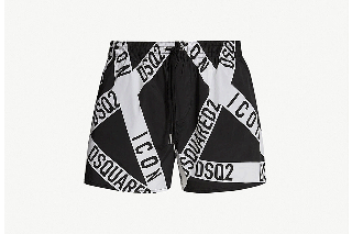 Firetape Print Shorts by DSquared2