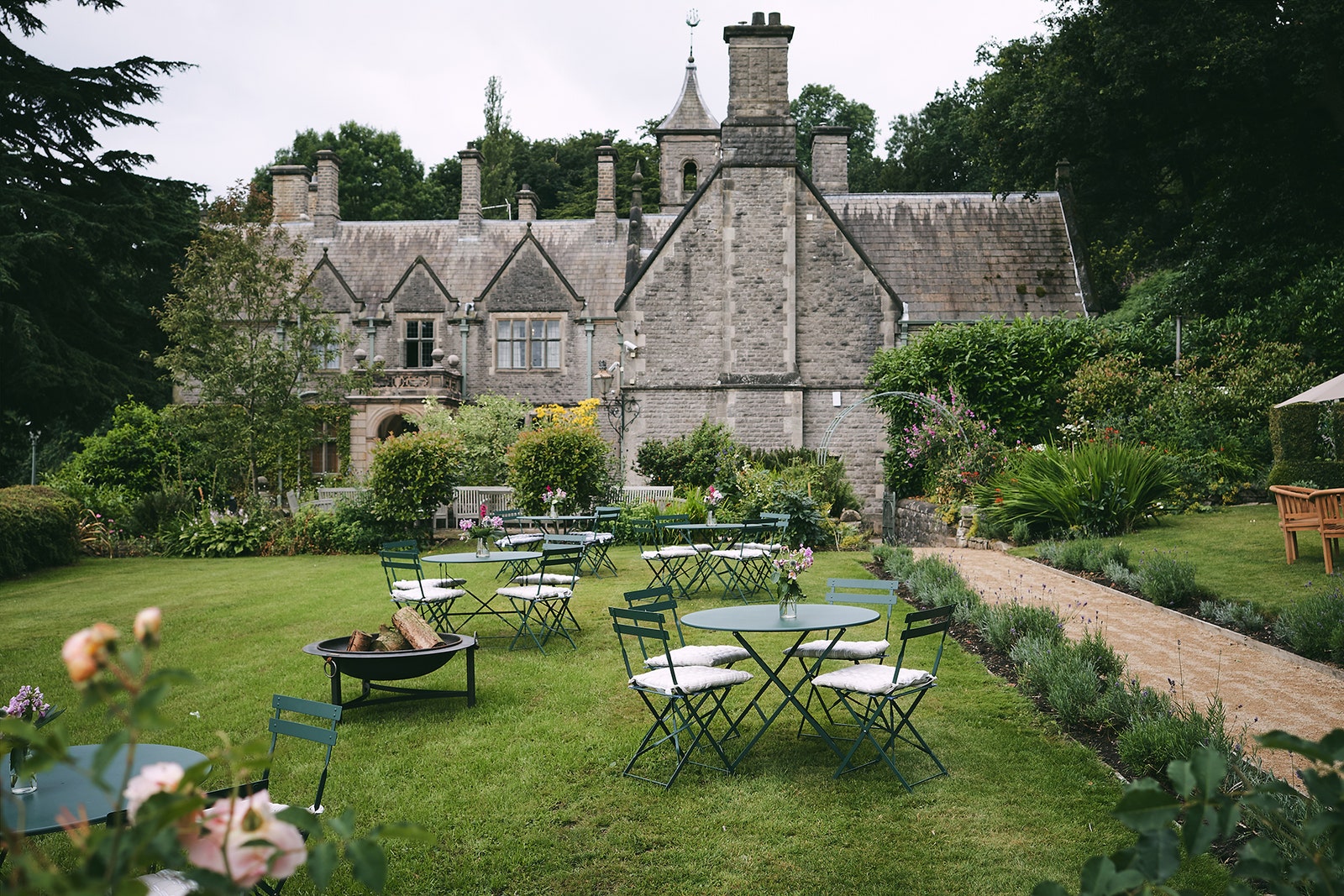 Image may contain Plant Grass Furniture Chair Lawn Table and Dining Table